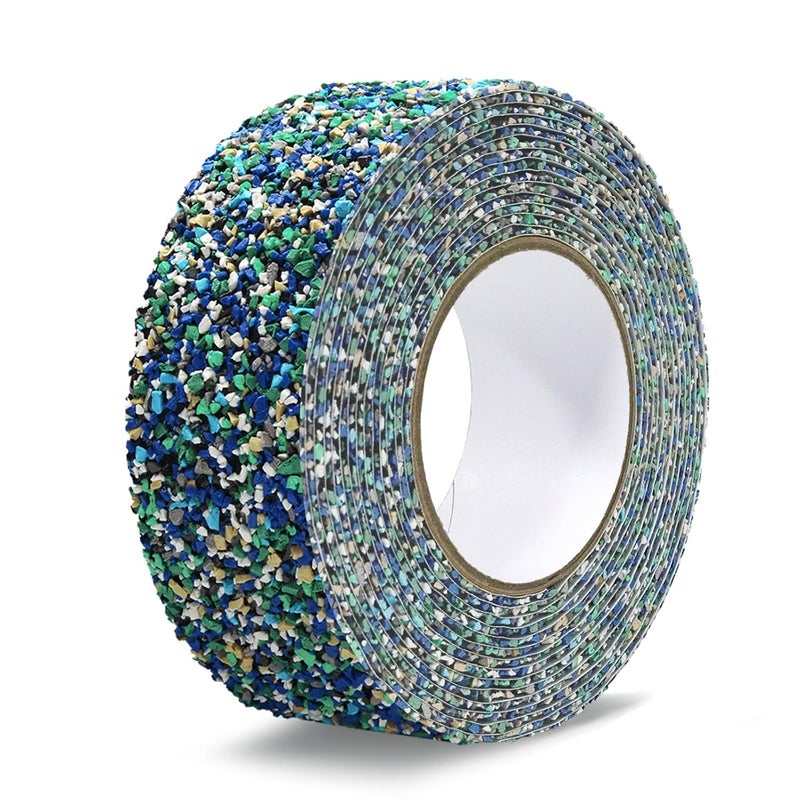 QILIMA Pool Rubber Grip Tape 2" x 15ft -Blue, Heavy Duty Anti Slip Tape for Stairs & Outdoor Safety, Waterproof Traction Strips for Pool Sides, Showers, Bathroom - Image 1
